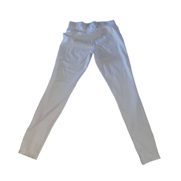 White Skinny Pants With Floral Embroidery Utopia M Cotton/Polyester/Spandex Blen - Picture 6 of 6